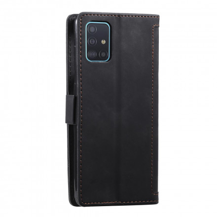Housse Samsung Galaxy A71 5G Simili Cuir Bicolore Contours Renforcés Housse Samsung Galaxy A71 5G Simili Cuir Bicolore Contours Renforcés