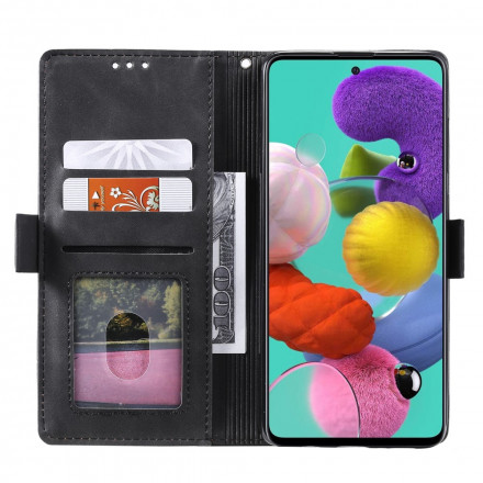 Housse Samsung Galaxy A71 5G Simili Cuir Bicolore Contours Renforcés Housse Samsung Galaxy A71 5G Simili Cuir Bicolore Contours Renforcés