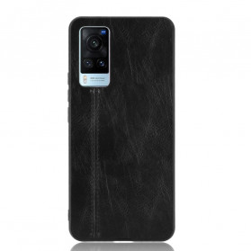 Coque Vivo X60 Effet Cuir Couture
