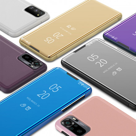 View Cover Xiaomi Redmi Note 10 / Note 10s Miroir et Simili Cuir View Cover Xiaomi Redmi Note 10 / Note 10s Miroir et Simili Cuir