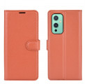 Housse OnePlus 9 Style Cuir Litchi Classique