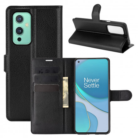 Housse OnePlus 9 Style Cuir Litchi Classique Housse OnePlus 9 Style Cuir Litchi Classique