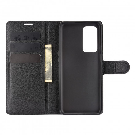 Housse OnePlus 9 Style Cuir Litchi Classique Housse OnePlus 9 Style Cuir Litchi Classique