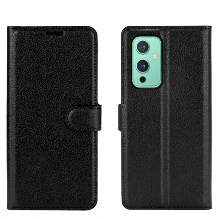 Housse OnePlus 9 Style Cuir Litchi Classique Housse OnePlus 9 Style Cuir Litchi Classique