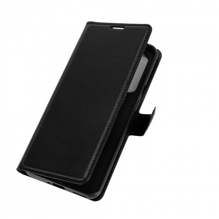 Housse OnePlus 9 Style Cuir Litchi Classique Housse OnePlus 9 Style Cuir Litchi Classique