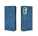 Flip Cover OnePlus 9 Effet Cuir Douceur Soie