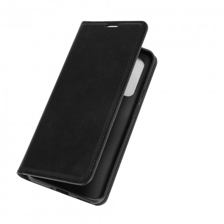 Flip Cover OnePlus 9 Effet Cuir Douceur Soie