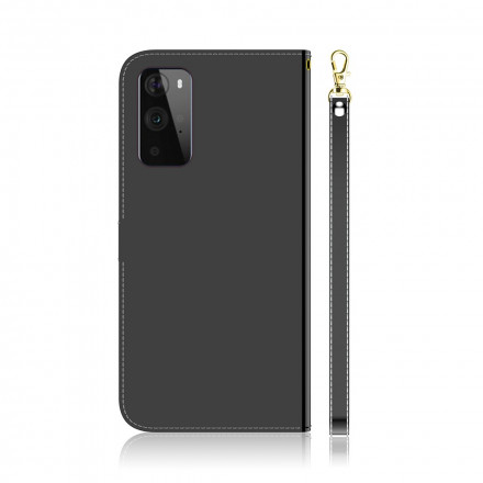 Housse OnePlus 9 Pro Simili Cuir Couverture Miroir