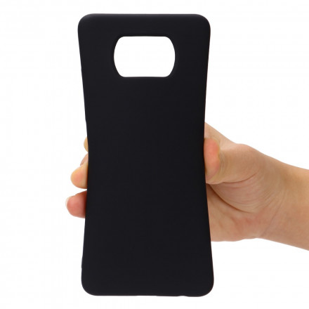 Coque Poco X3 Conception Silicone Liquide avec Lanière