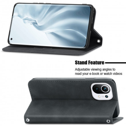 Flip Cover Xiaomi Mi 11 Simili Cuir Vintage Flip Cover Xiaomi Mi 11 Simili Cuir Vintage