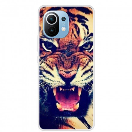 Coque Xiaomi Mi 11 Tigre de Face