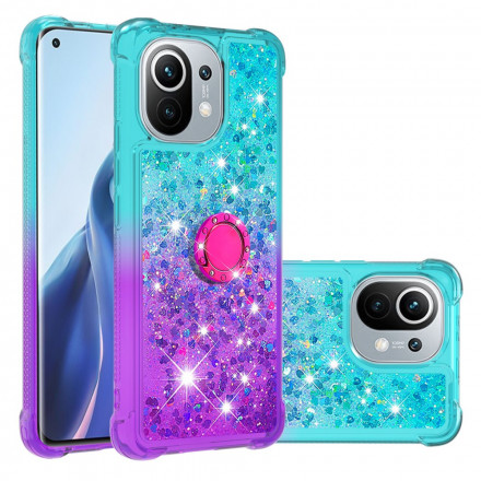 Coque Xiaomi Mi 11 Paillettes Anneau-Support Coque Xiaomi Mi 11 Paillettes Anneau-Support