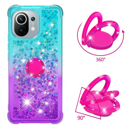 Coque Xiaomi Mi 11 Paillettes Anneau-Support Coque Xiaomi Mi 11 Paillettes Anneau-Support