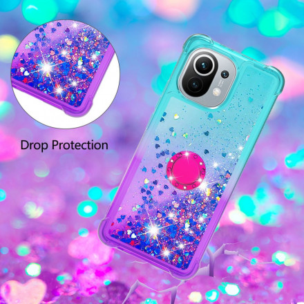 Coque Xiaomi Mi 11 Paillettes Anneau-Support Coque Xiaomi Mi 11 Paillettes Anneau-Support