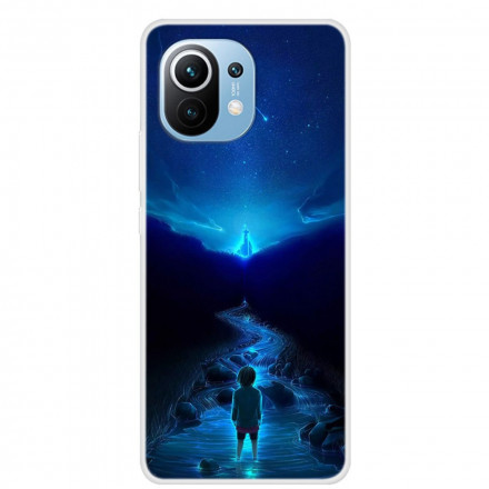 Coque Xiaomi Mi 11 Silicone Paysage Futuriste Coque Xiaomi Mi 11 Silicone Paysage Futuriste