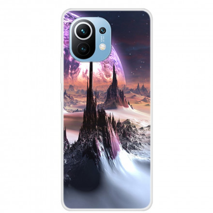 Coque Xiaomi Mi 11 Silicone Paysage Futuriste Coque Xiaomi Mi 11 Silicone Paysage Futuriste