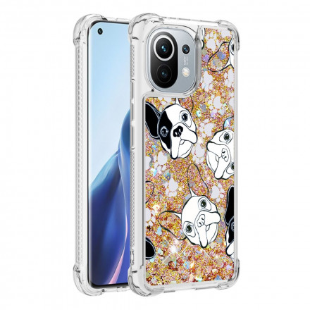 Coque Xiaomi Mi 11 Mr Chien Paillettes Coque Xiaomi Mi 11 Mr Chien Paillettes
