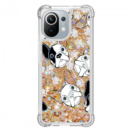 Coque Xiaomi Mi 11 Mr Chien Paillettes Coque Xiaomi Mi 11 Mr Chien Paillettes