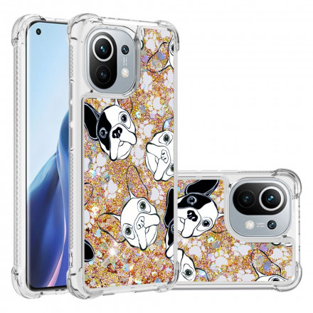 Coque Xiaomi Mi 11 Mr Chien Paillettes Coque Xiaomi Mi 11 Mr Chien Paillettes