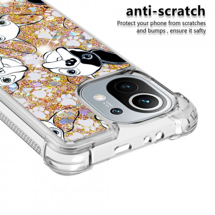 Coque Xiaomi Mi 11 Mr Chien Paillettes Coque Xiaomi Mi 11 Mr Chien Paillettes