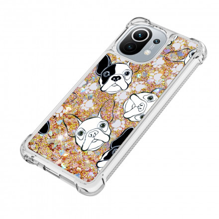 Coque Xiaomi Mi 11 Mr Chien Paillettes Coque Xiaomi Mi 11 Mr Chien Paillettes