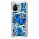 Coque Xiaomi Mi 11 Papillons Bleus Paillettes Coque Xiaomi Mi 11 Papillons Bleus Paillettes