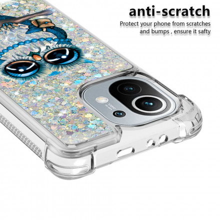 Coque Xiaomi Mi 11 Miss Hibou Paillettes Coque Xiaomi Mi 11 Miss Hibou Paillettes