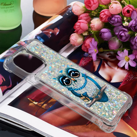 Coque Xiaomi Mi 11 Miss Hibou Paillettes Coque Xiaomi Mi 11 Miss Hibou Paillettes
