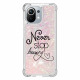 Coque Xiaomi Mi 11 Never Stop Dreaming Paillettes Coque Xiaomi Mi 11 Never Stop Dreaming Paillettes