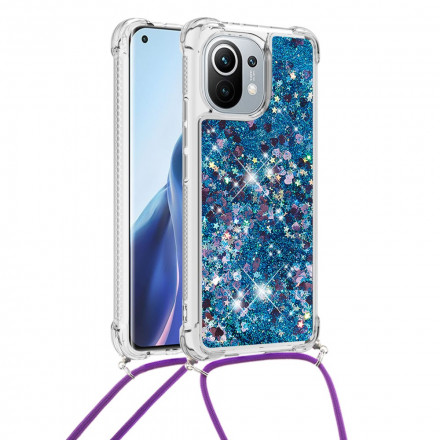 Coque Xiaomi Mi 11 Paillettes à Cordon Coque Xiaomi Mi 11 Paillettes à Cordon