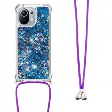 Coque Xiaomi Mi 11 Paillettes à Cordon Coque Xiaomi Mi 11 Paillettes à Cordon