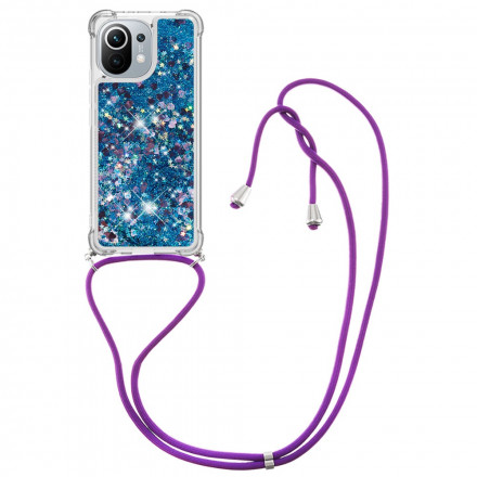 Coque Xiaomi Mi 11 Paillettes à Cordon Coque Xiaomi Mi 11 Paillettes à Cordon