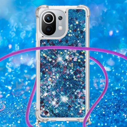 Coque Xiaomi Mi 11 Paillettes à Cordon Coque Xiaomi Mi 11 Paillettes à Cordon