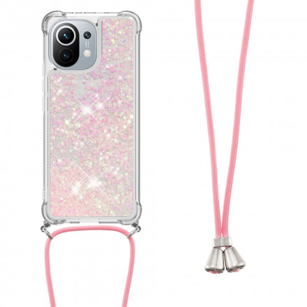 Coque Xiaomi Mi 11 Paillettes à Cordon Coque Xiaomi Mi 11 Paillettes à Cordon