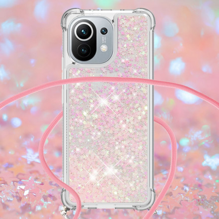 Coque Xiaomi Mi 11 Paillettes à Cordon Coque Xiaomi Mi 11 Paillettes à Cordon