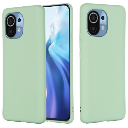 Coque Xiaomi Mi 11 Silicone Liquide Avec Lanière Coque Xiaomi Mi 11 Silicone Liquide Avec Lanière