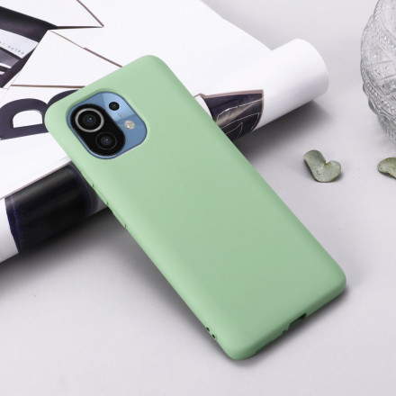 Coque Xiaomi Mi 11 Silicone Liquide Avec Lanière Coque Xiaomi Mi 11 Silicone Liquide Avec Lanière