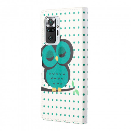 Housse Xiaomi Redmi Note 10 Pro Hibou Endormi Housse Xiaomi Redmi Note 10 Pro Hibou Endormi
