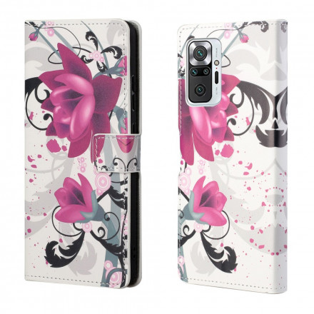 Housse Xiaomi Redmi Note 10 Pro Tropical Flowers Housse Xiaomi Redmi Note 10 Pro Tropical Flowers