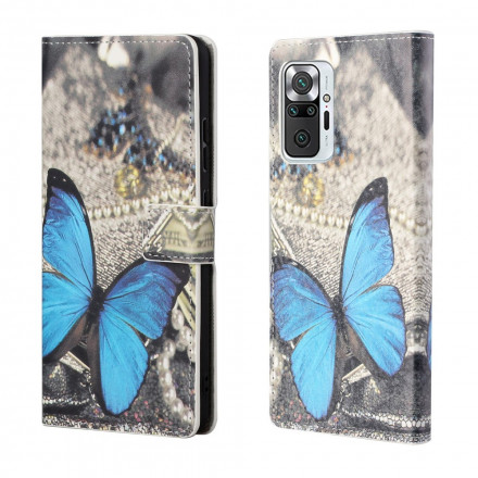 Housse Xiaomi Redmi Note 10 Pro Papillon Bleu Housse Xiaomi Redmi Note 10 Pro Papillon Bleu