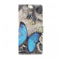 Housse Xiaomi Redmi Note 10 Pro Papillon Bleu