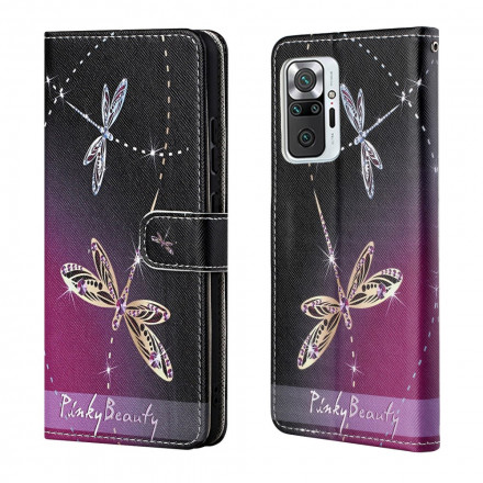 Housse Xiaomi Redmi Note 10 Pro Libellules à Lanière Housse Xiaomi Redmi Note 10 Pro Libellules à Lanière