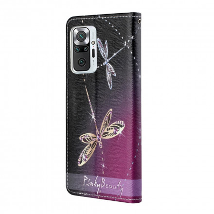 Housse Xiaomi Redmi Note 10 Pro Libellules à Lanière Housse Xiaomi Redmi Note 10 Pro Libellules à Lanière