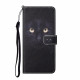 Housse Xiaomi Redmi Note 10 Pro Yeux de Chat Noir à Lanière Housse Xiaomi Redmi Note 10 Pro Yeux de Chat Noir à Lanière