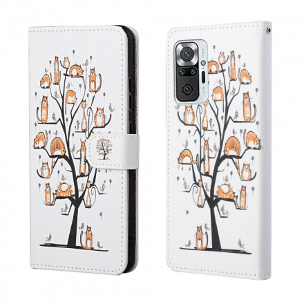 Housse Xiaomi Redmi Note 10 Pro Funky Cats à Lanière Housse Xiaomi Redmi Note 10 Pro Funky Cats à Lanière