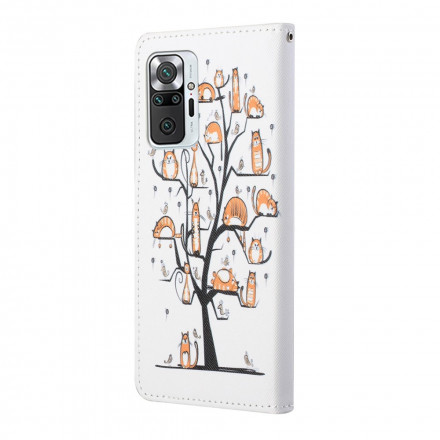 Housse Xiaomi Redmi Note 10 Pro Funky Cats à Lanière Housse Xiaomi Redmi Note 10 Pro Funky Cats à Lanière