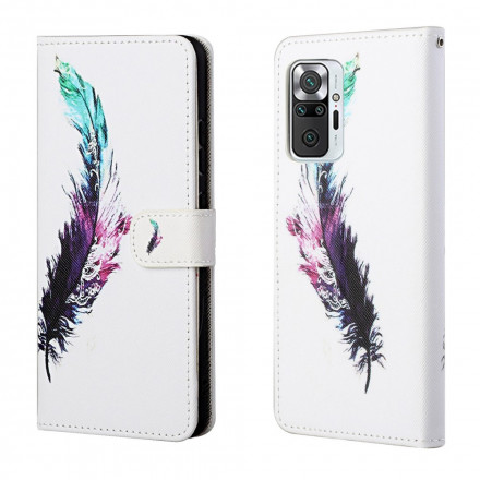 Housse Xiaomi Redmi Note 10 Pro Plume à Lanière Housse Xiaomi Redmi Note 10 Pro Plume à Lanière