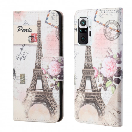 Housse Xiaomi Redmi Note 10 Pro Tour Eiffel Rétro