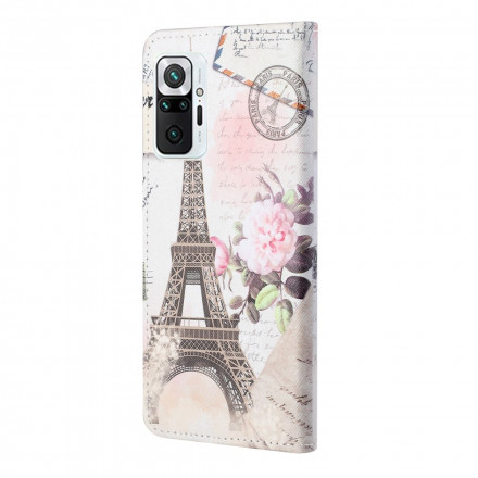 Housse Xiaomi Redmi Note 10 Pro Tour Eiffel Rétro