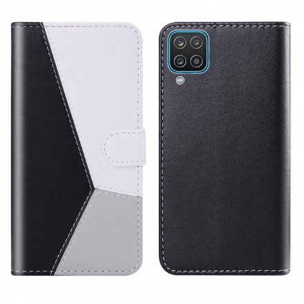 Housse Samsung Galaxy A12 Effet Cuir Tricolore Housse Samsung Galaxy A12 Effet Cuir Tricolore